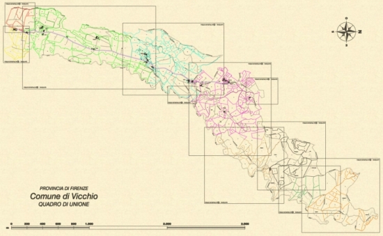 Quadro d'unione del bacino d'utenza del consorzio