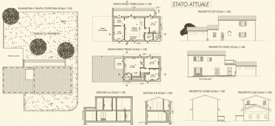Demolizione e ricostruzione di un rudere in loc. Collina nel Comune di Borgo San Lorenzo (FI) - Prog